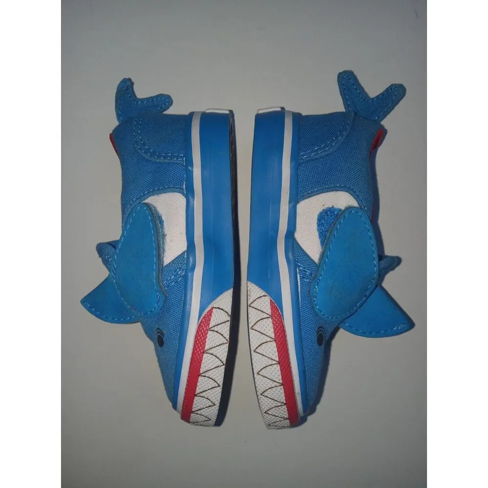 Vans‎ Asher V Shark Slip-on Toddler Baby Shark Shoes Size 4